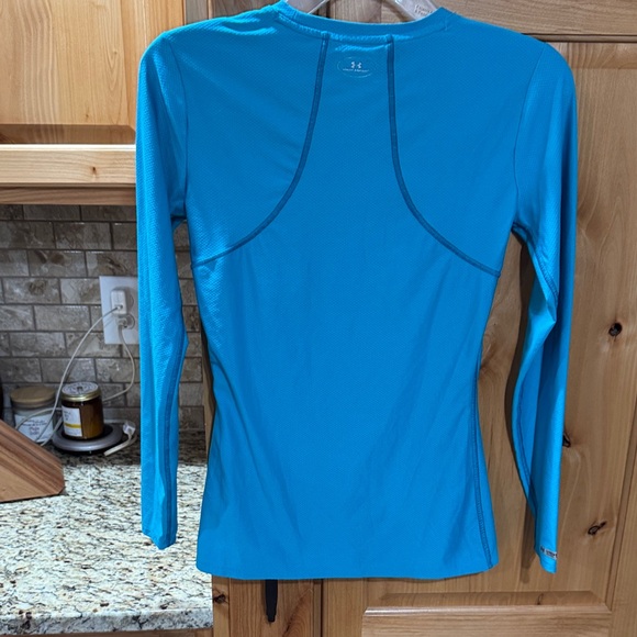 Under Armour Women’s Long-Sleeve Tech Tee in Bright Teal Blue - Picture 2 of 6